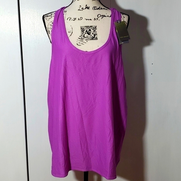 Tek Gear- Womens Purple Racerback Activewear Tank Sz.2X - Picture 1 of 3